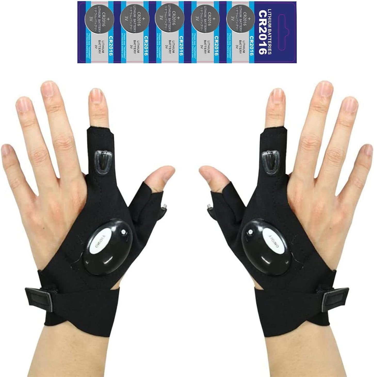 2Pcs Hands Free Flashlights, LED Flashligt Gloves, Husband Gifts, Fishing Gifts for Menfather'S Day Gifts, Gadgets for Men, Unique Gifts for Men