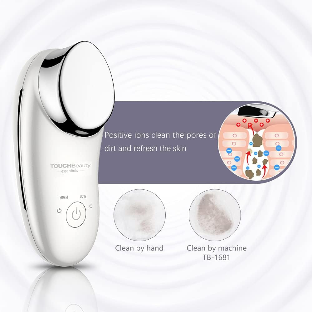 Ionic Facial Massager Deep Cleanser with Vibration Massaging Deep Moisturizer Cleanser Device, Positive and Negative Ions Massager